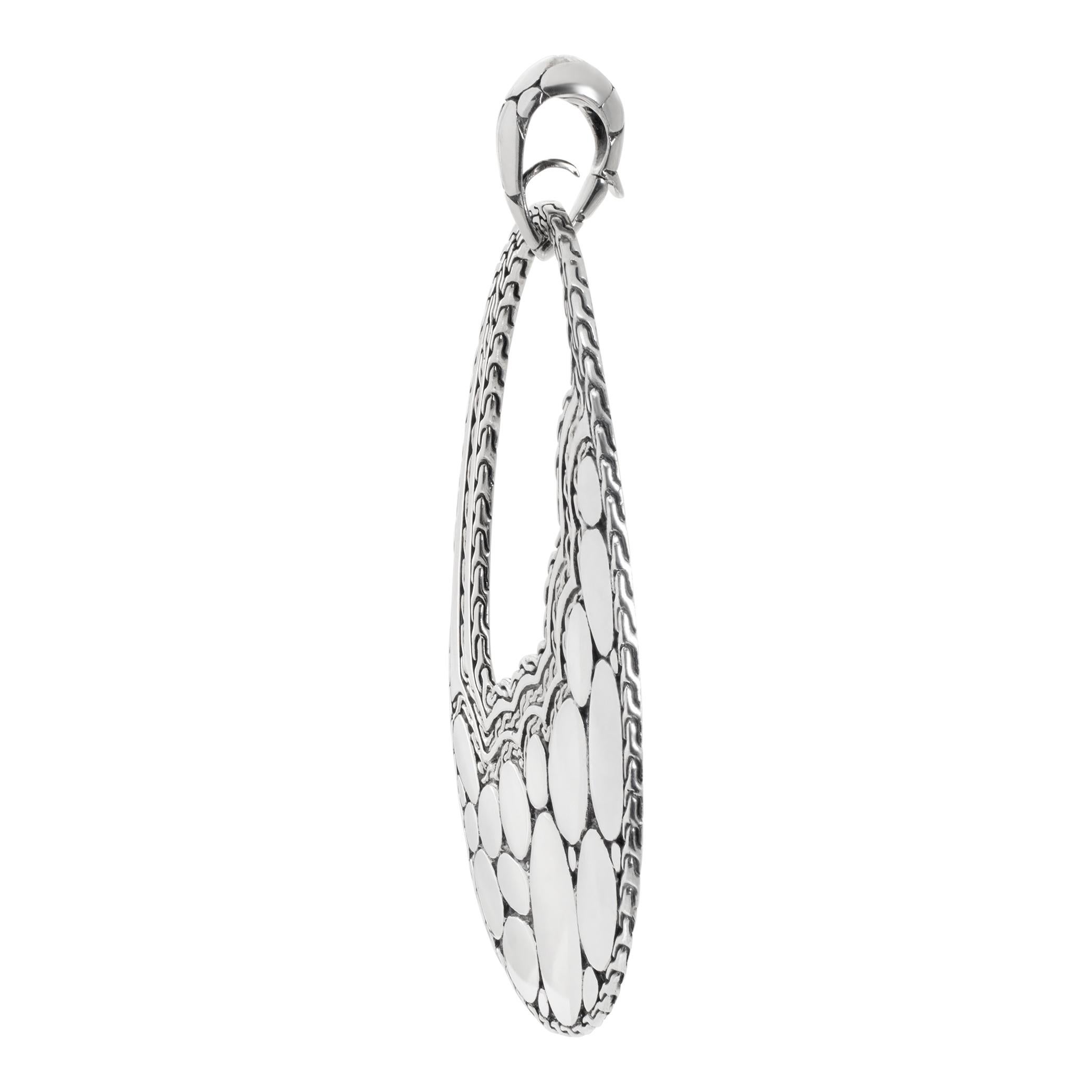 John Hardy Kali Collection Sterling Silver Pendant In Excellent Condition In Surfside, FL