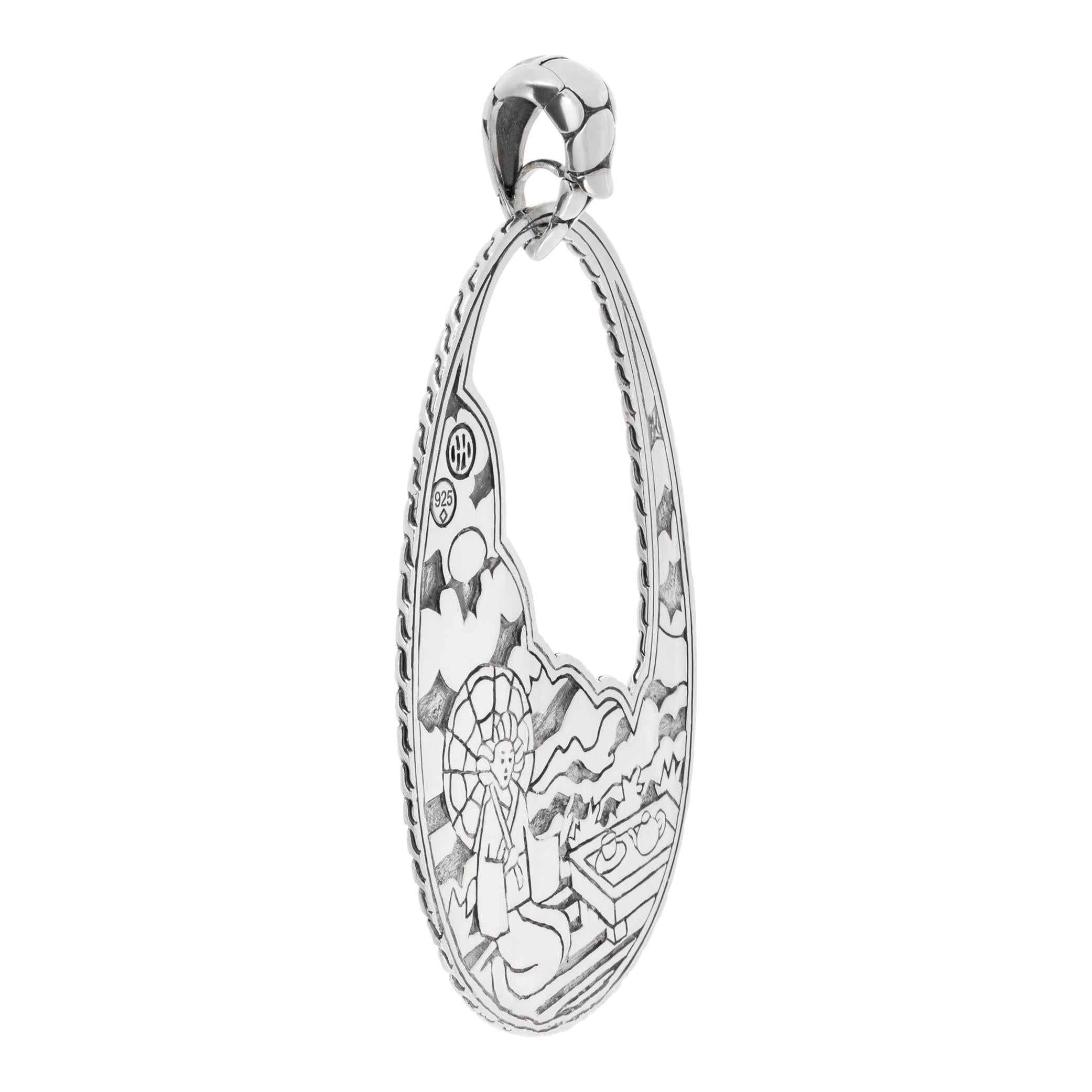 Women's John Hardy Kali Collection Sterling Silver Pendant For Sale