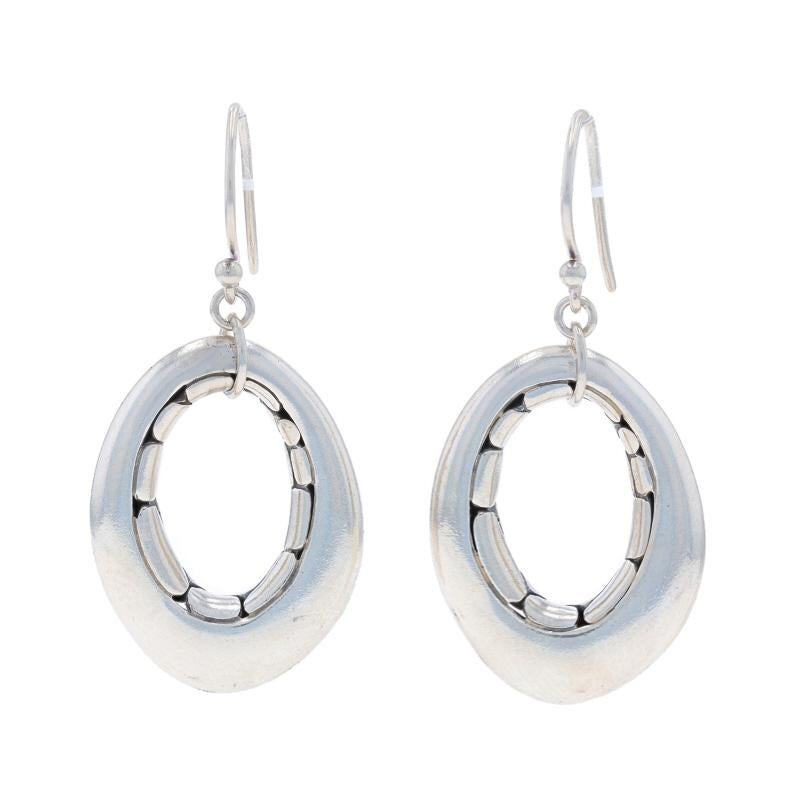 John Hardy Kali Oval Drop Earrings - Sterling Silver 925 Dangles Pierced