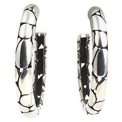 Retro John Hardy Kali Sterling Hoop Earrings