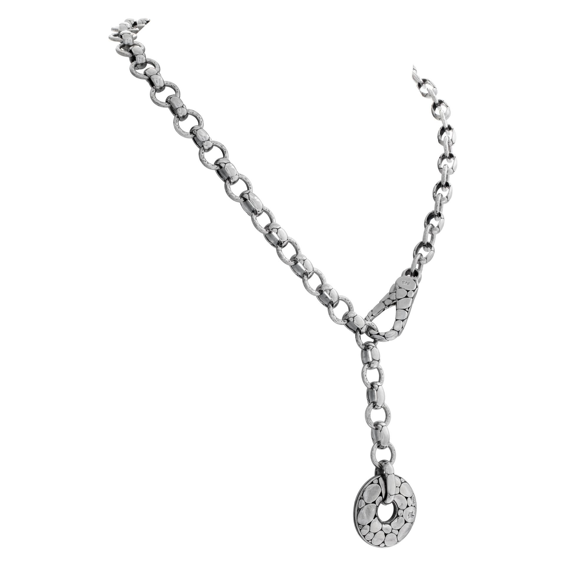 Women's or Men's John Hardy Kali sterling silver necklace For Sale