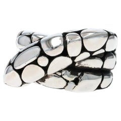 I Hardy Kali Twist Crossover Band - Or blanc 14k SZ 9 Statement Ring