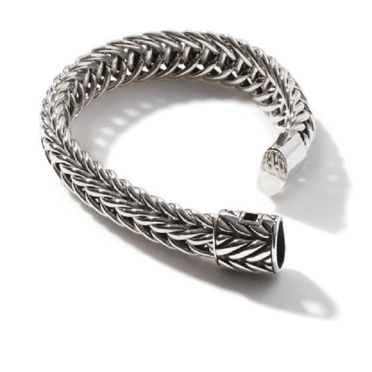 Femenino o masculino Pulsera de plata con cadena clásica John Hardy Kami BU90644XUL en venta