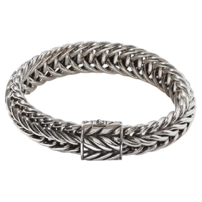 John Hardy Bracelet classique Kami en argent avec chaîne BU90644XUL