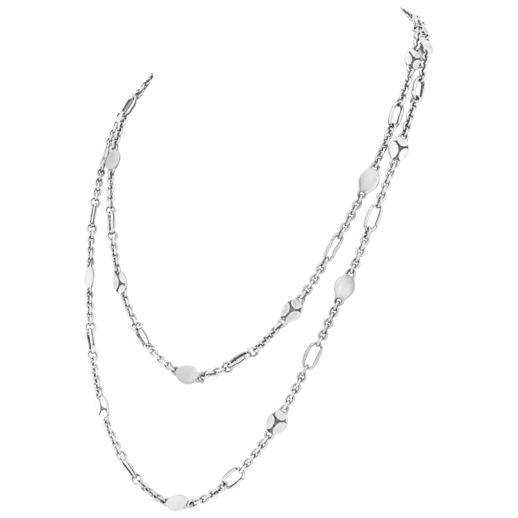John Hardy Koli Collection Chain In Sterling Silver. Length 35 inches.