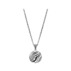 John Hardy Lahar Pendant Necklace with Diamonds NBP440392MDIX18