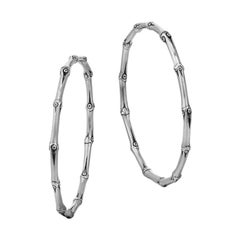 John Hardy Large Bamboo Hoop Earring EB5111