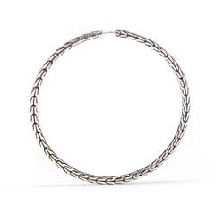 John Hardy Large Classic Chain Hoop Earrings, Sterling Silver Hoops
