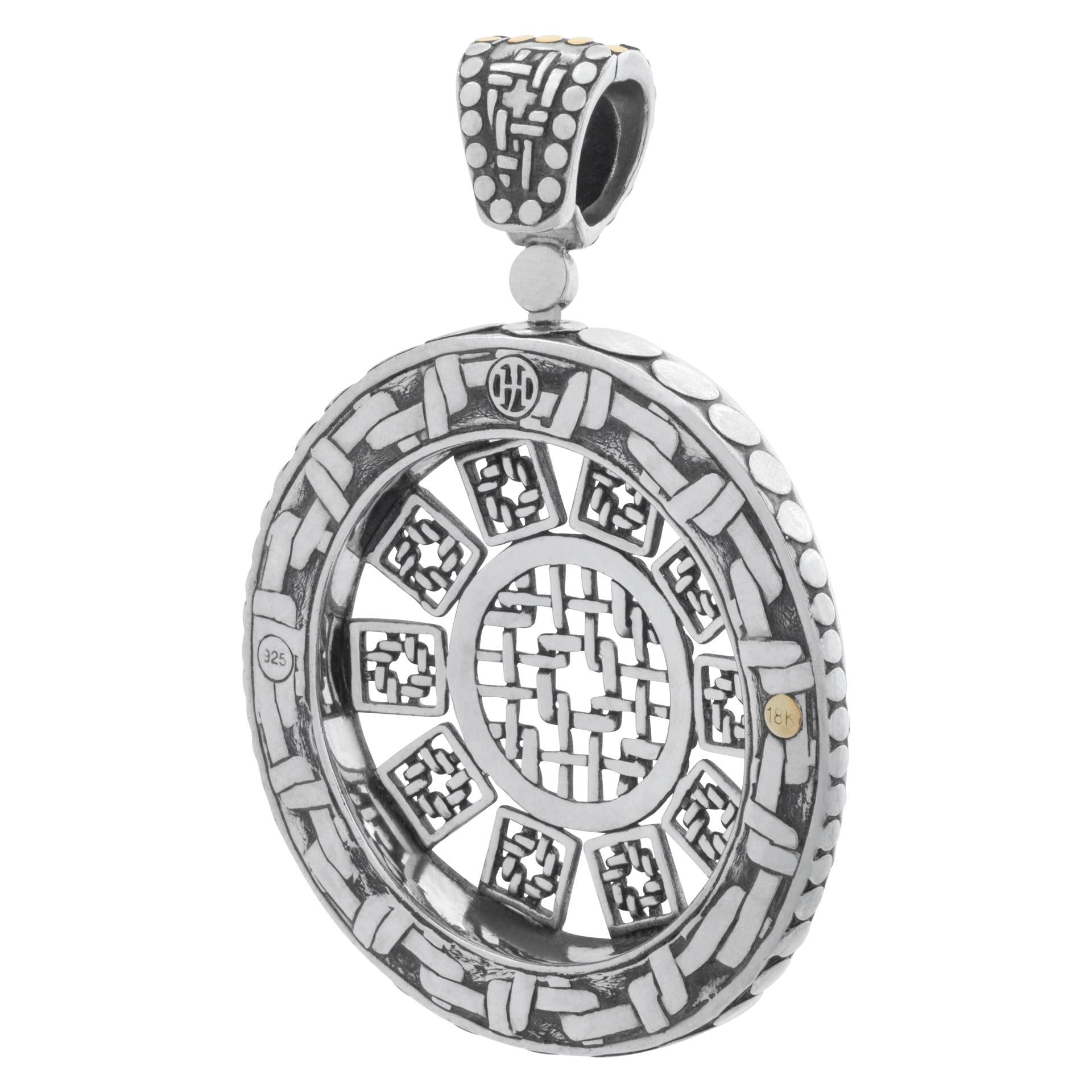  John Hardy Pendentif à grand point en argent sterling et or jaune 18 carats Pour femmes 