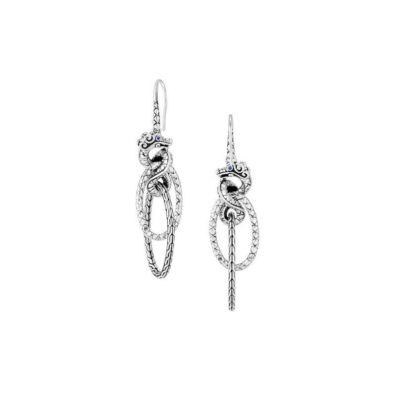 Sterling Silver
Blue Sapphire
Earring measures 55.5mm long
French Wire 
EBS60241BSP