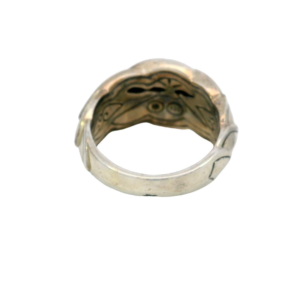 John Hardy Legends Naga Mother-of-Pearl Ring Silver Size 7 For Sale 1