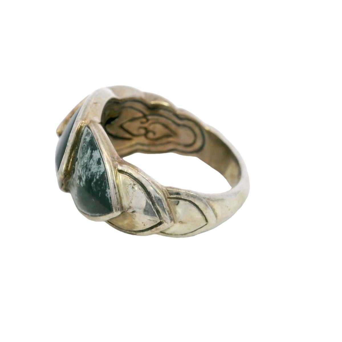 John Hardy Legends Naga Mother-of-Pearl Ring Silver Size 7 For Sale 3