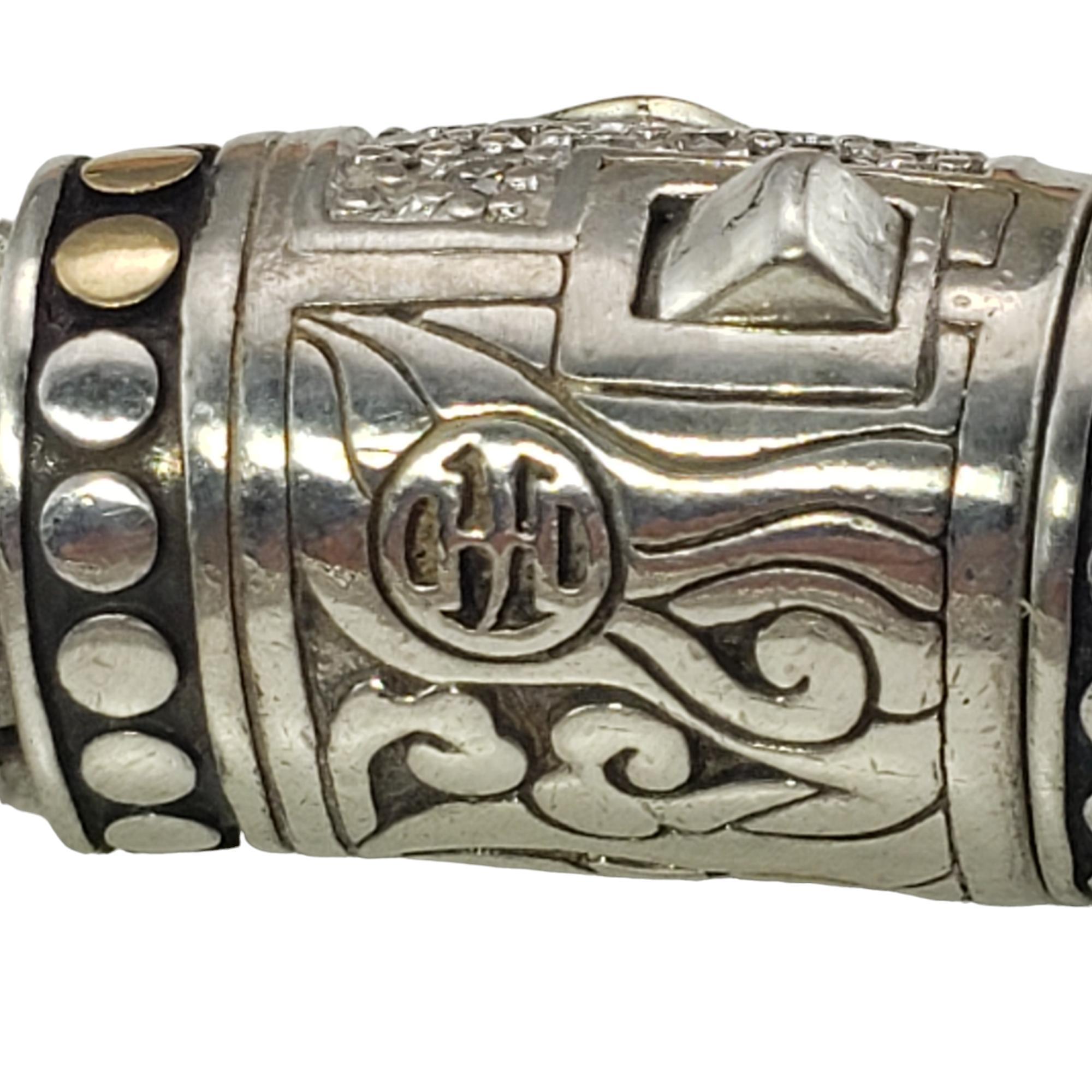 Women's John Hardy Legends Naga Sterling 18K Gold Diamond Bracelet #15654