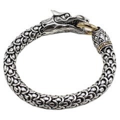 John Hardy Legends Bracelet dragon Naga en argent sterling et or