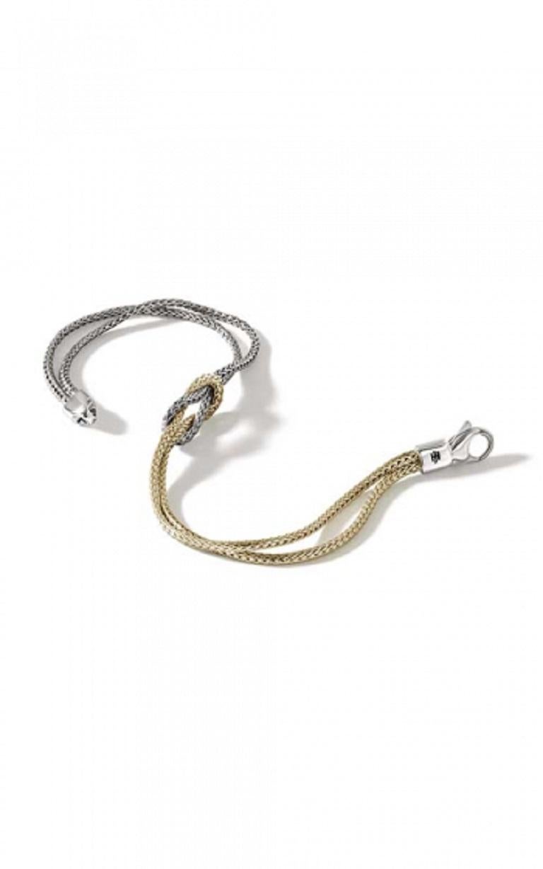 John Hardy Manah Bracelet à double rangée de diamants BUZZ900776XUM Neuf - En vente à Wilmington, DE