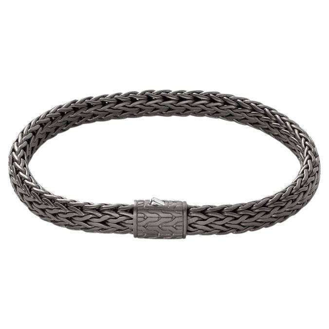 John Hardy Bracelet classique en chaîne pour homme 7,5 mm avec motif iconique BM92669MBRDXUL