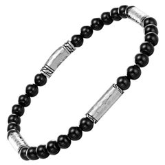 John Hardy Men's Classic Chain Bead Bracelet with Black Onyx BMS9996191BONXM