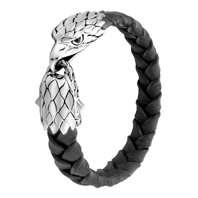 John Hardy Men's Legends Eagle Silver Eagle Head Bracelet John Hardy Men's Legends Eagle Silver Eagle Head Bracelet