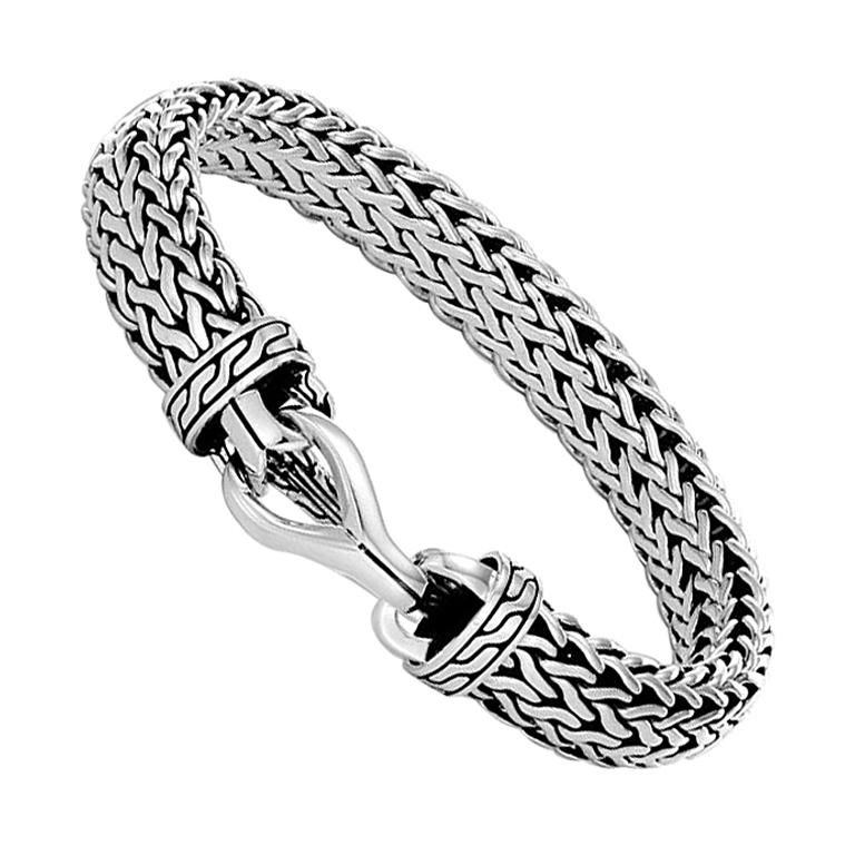 John Hardy Men's Silver Large Flat Chain Bracelet, BM90108XM