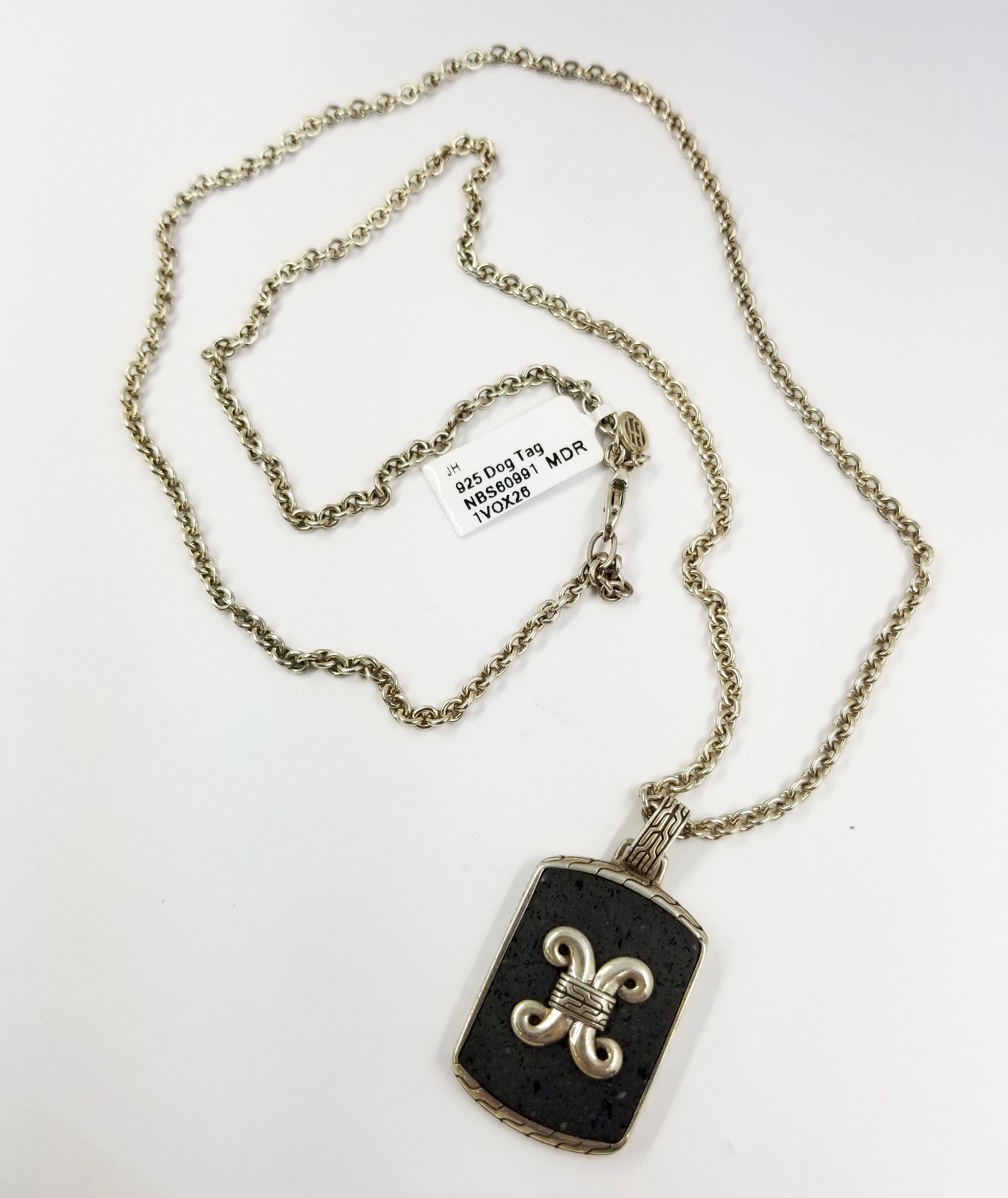 john hardy dog tag necklace
