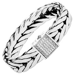 John Hardy Modern Chain Bracelet with Diamonds BMP9995362DIXM
