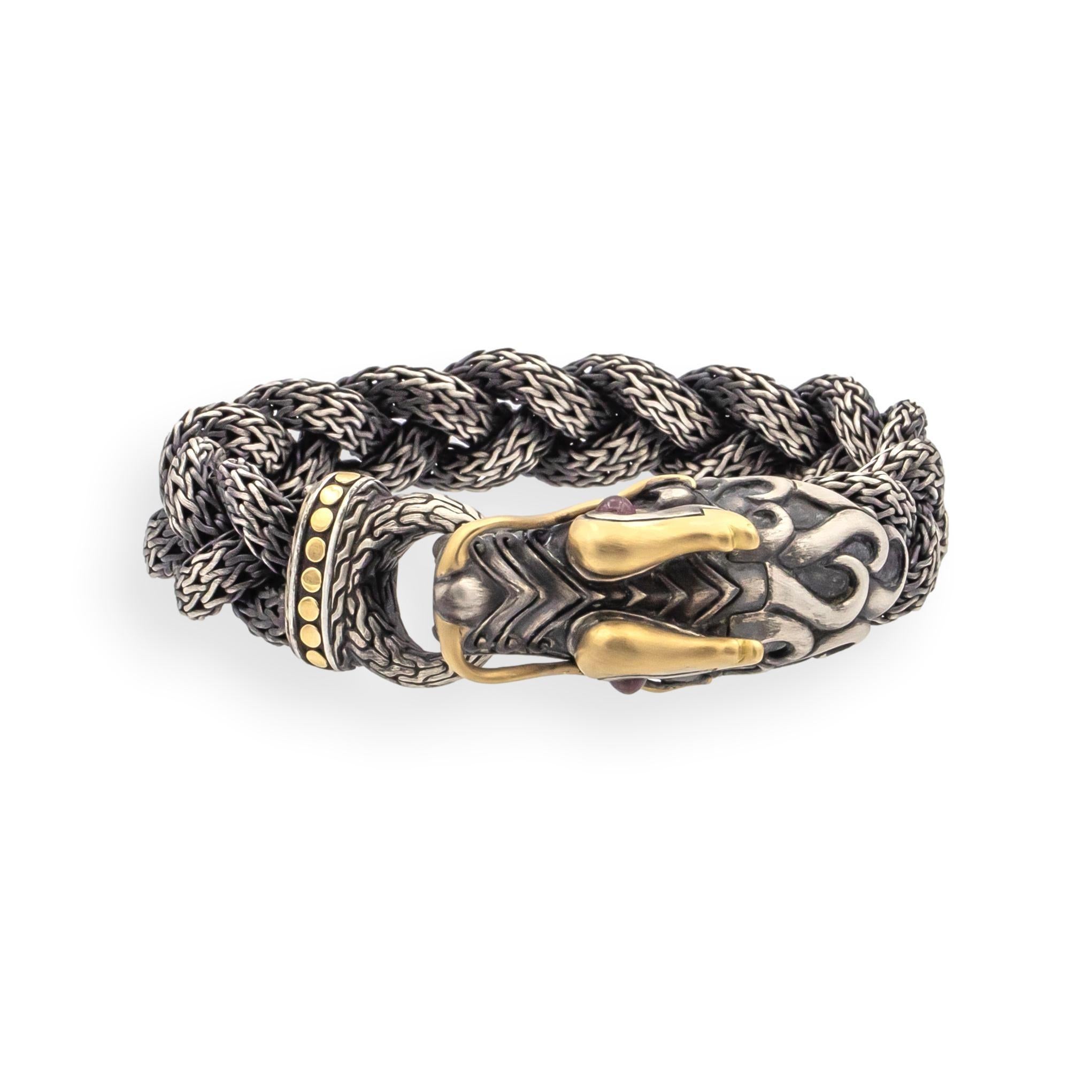 Round Cut John Hardy Naga Bracelet 7.5