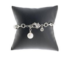 John Hardy Naga Dragon Pearl and Ruby Bracelet