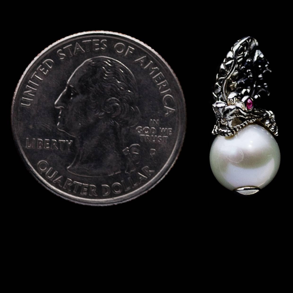 John Hardy Naga Dragon Pearl Pendant In Excellent Condition In Columbia, MO