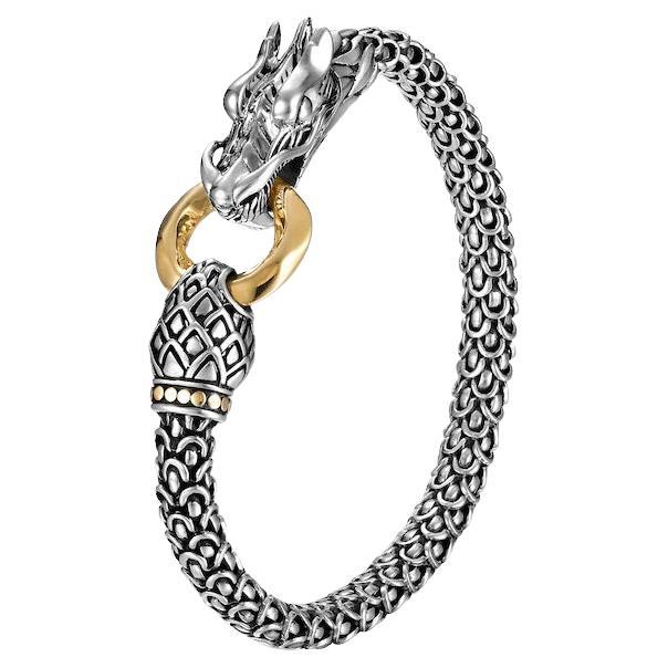 John Hardy Naga Dragon Station Bracelet BZ65032XL  For Sale