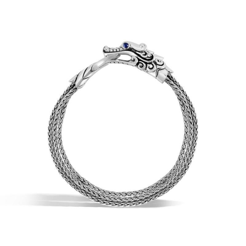 Sterling Silver
Blue Sapphire
Bracelet measures 7.5mm wide
Puller Clasp 
Size Medium 
BBS6637BSPXM
