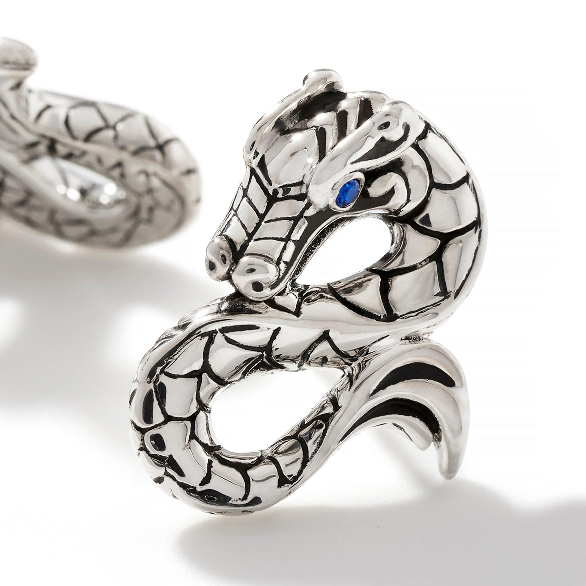 John Hardy Naga Stud Earrings EBS60256BSP In New Condition For Sale In Wilmington, DE