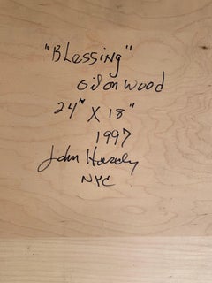Benedizione, dipinto a olio su legno di John Hardy