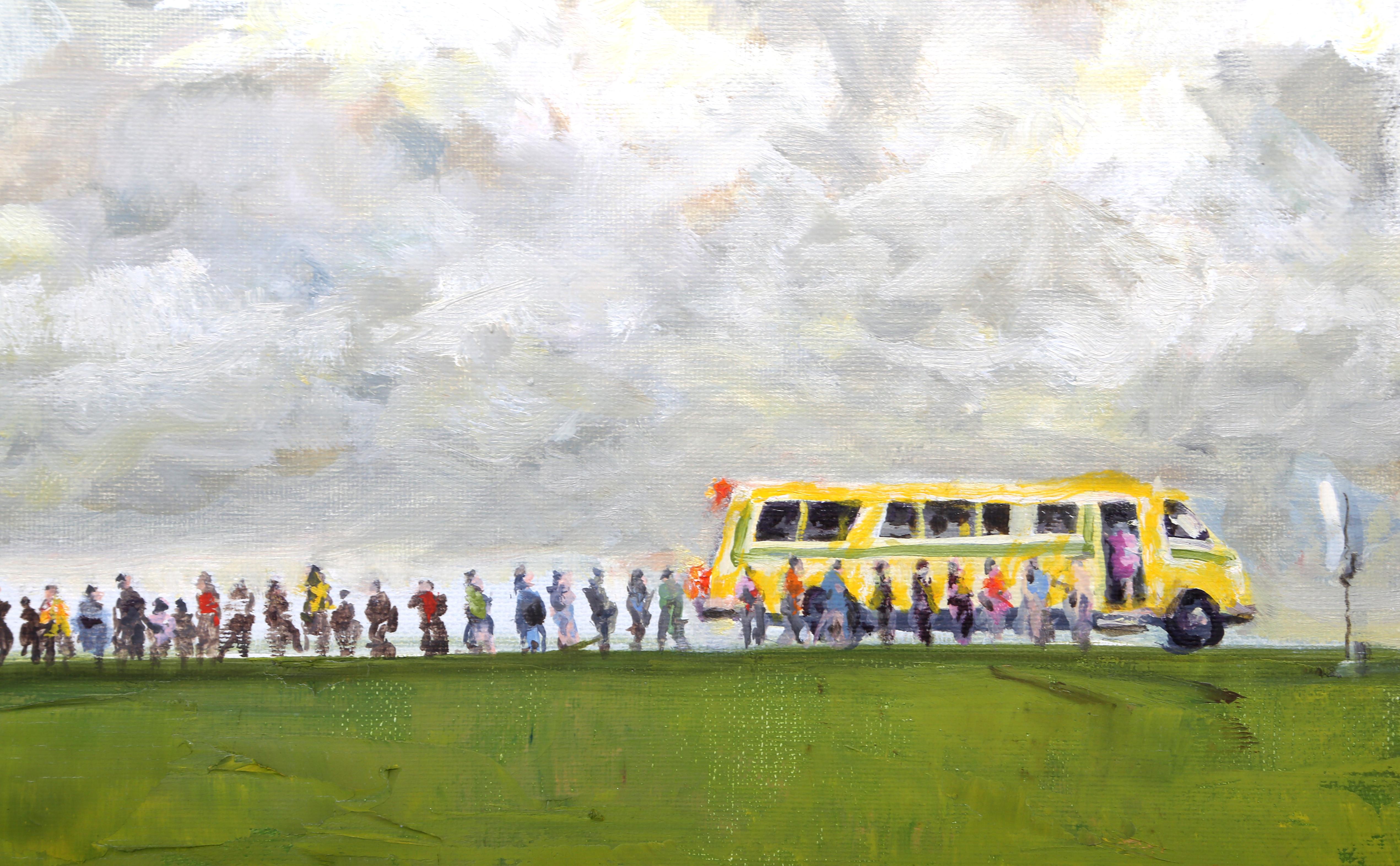 Fermata dell'autobus - Painting di John Hardy (Artist)