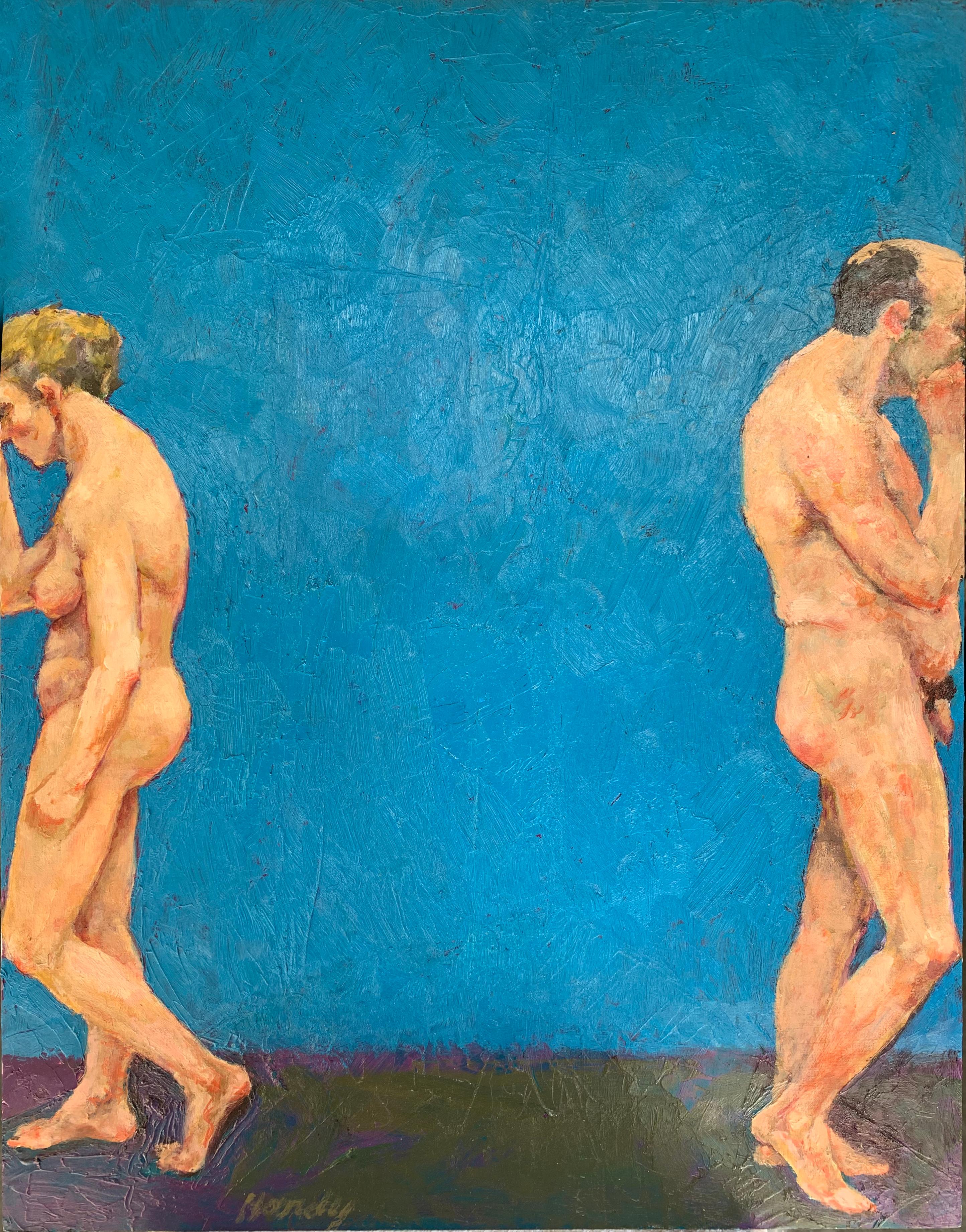 John Hardy (Artist) Nude Painting – Trennen Sie die Verbindung