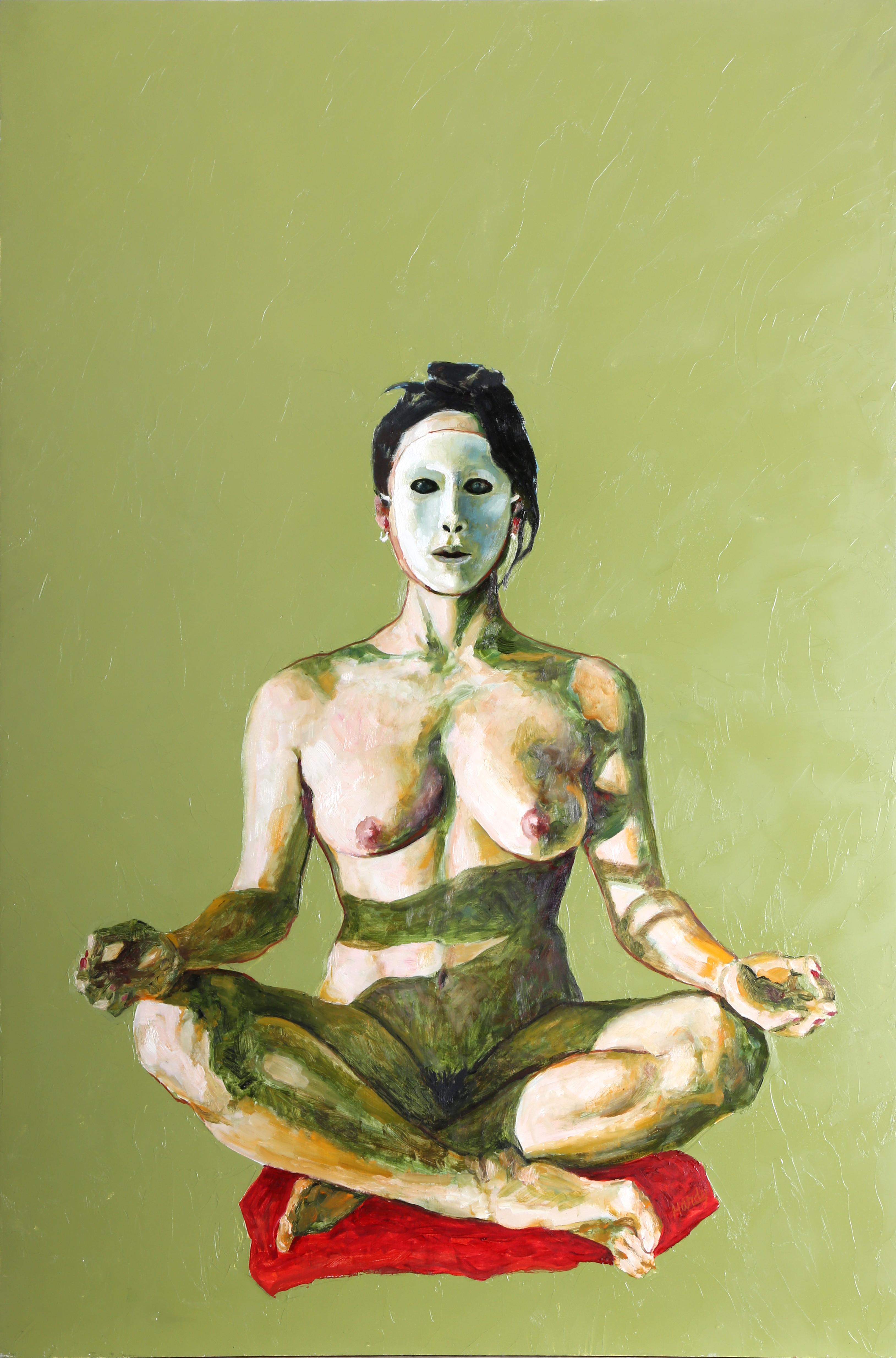 John Hardy (Artist) Nude Painting - Zengeist (Mask)
