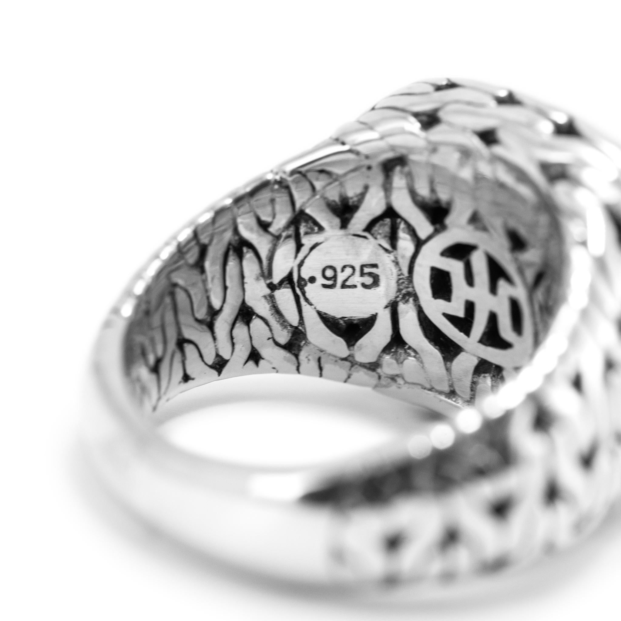Anillo de cóctel martillado John Hardy Palu de oro amarillo de 22 quilates y plata de ley 925 en venta 2