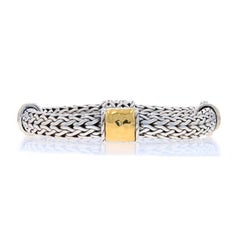 John Hardy Bracciale a 4 Stazioni 7 1/2" - A. Silver 925 Oro Giallo 22k