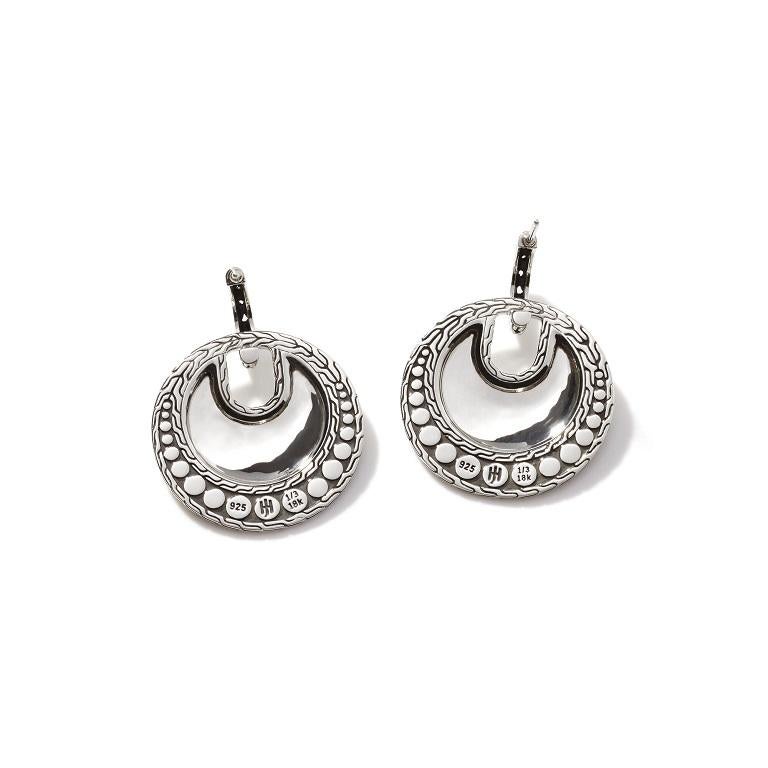 John Hardy Palu Dot, kleine Scheiben-Ohrring EZ30068 im Zustand „Neu“ im Angebot in Wilmington, DE