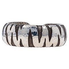 John Hardy Palu Macan Kick Manschettenarmband 6 1/2" - Sterling 925 Tigerstreifen