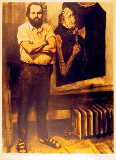 El artista Nicolas Sperafis, Litografía de John Hardy