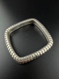 John Hardy Square Sterling Silver Bracelet/Dotted Collection/Dot