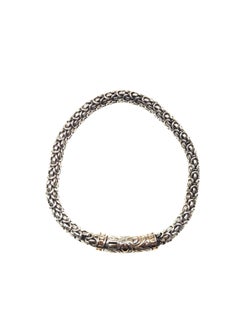 John Hardy Sterling 18K Yellow Gold Legends Naga Dragon Scale Bracelet #25714
