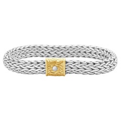 John Hardy Sterling Silver & 18 Karat Yellow Gold Classic Chain Bracelet