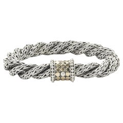 John Hardy Sterling Silver & 18 Karat Yellow Gold Classic Chain Twist Bracelet
