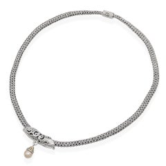 John Hardy Sterling Silver & 18K Yellow Gold Dot Pearl Pendant Necklace