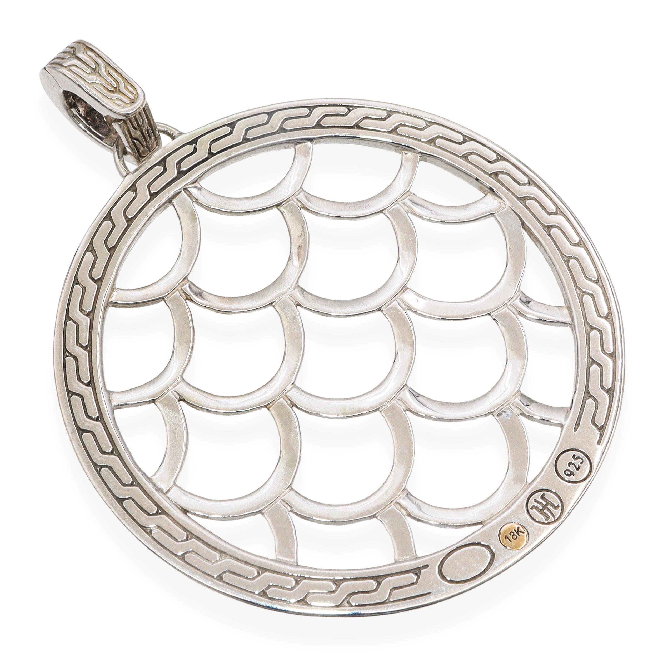 John Hardy Argent et or jaune 18K Pendentif Naga Legends Enhancer Unisexe en vente