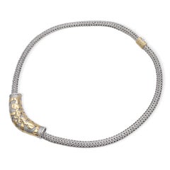 John Hardy Sterling Silver & 18k Yellow Gold Slide Necklace