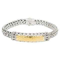 John Hardy Bracelet en argent sterling & Or jaune 22 carats Collection Palu