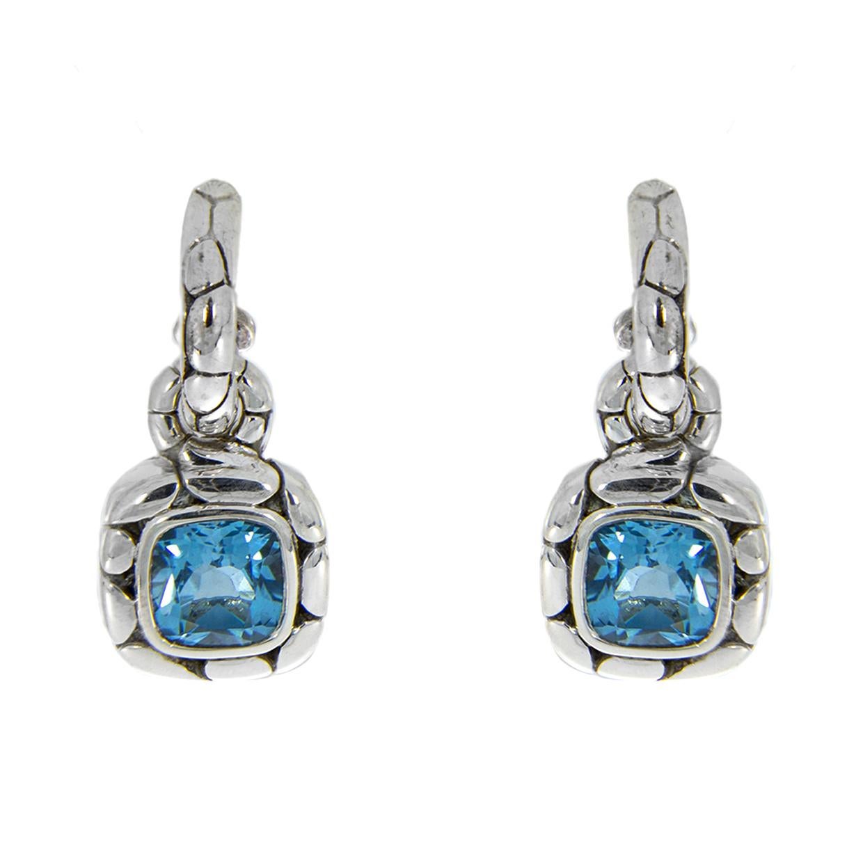 john hardy london blue topaz earring