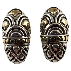 Nagi-Schirm-Ohrringe aus Sterlingsilber und 18 Karat Gelbgold von John Hardy